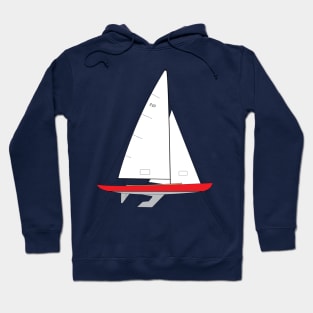 International 210 Sailboat - Red Hoodie